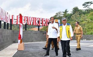 Jokowi Resmikan Bendungan Leuwikeris, Dibangun dengan Anggaran Rp3,5 Triliun