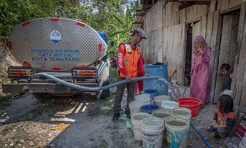 BPBD Kota Semarang Salurkan Bantuan Air Bersih ke Daerah Terdampak Kekeringan