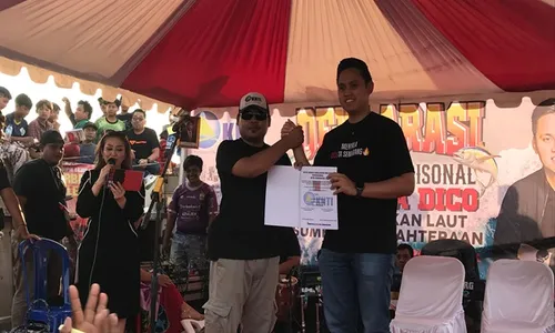 Nelayan Deklarasi Dukung Dico Ganinduto di Pilwalkot Semarang