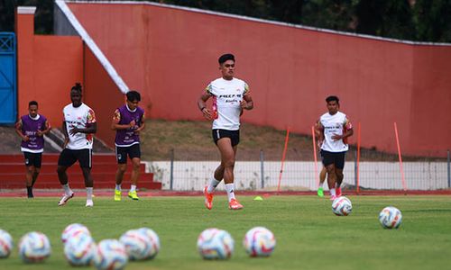 Latihan Persis Solo Jelang Pertandingan Liga 1 Lawan Persija Jakarta