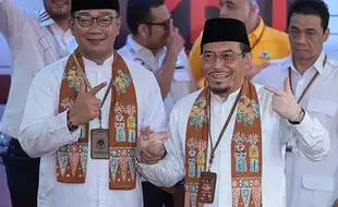 Survei: Didukung Anak Abah, Ridwan Kamil-Suswono Ungguli Pramono-Rano