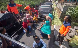 Latih Kesiapsiagaan, Warga Boyolali Ikuti Simulasi Bencana Erupsi Merapi