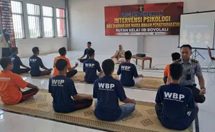 Hilangkan Stres dan Cemas, 16 Warga Binaan Rutan Boyolali Dilatih Meditasi