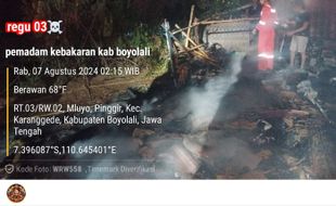 Buat Perapian tapi Ditinggal, Kandang dan Rumah di Karanggede Boyolali Terbakar