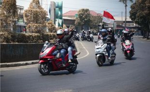 Peringati HUT ke-79 RI, 79 Bikers Honda PCX Jateng Touring 79 Km