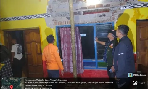 Rumah Warga Matesih Karanganyar Rusak Terdampak Gempa Gunungkidul 