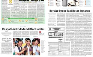 Solopos Hari Ini : Respati-Astrid Mendaftar Hari Ini