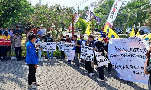 Demo di Gedung DPRD Boyolali, Puluhan Mahasiswa Sampaikan 15 Poin Tuntutan