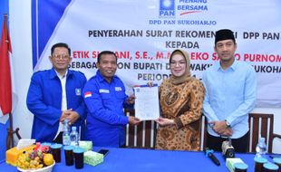 Etik-Sapto Segera Mendaftar ke KPU Sukoharjo, Ini Tanggalnya