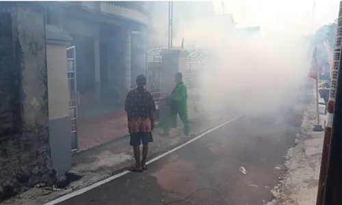 100 Rumah di Pelemgadung Sragen Difogging Gegara 2 Warga Positif DBD