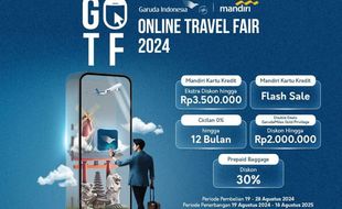 Digelar Lagi, Garuda Indonesia Online Travel Hadirkan Beragam Penawaran Menarik