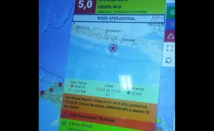 Bali Diguncang Gempa M5, Getaran Terasa hingga Banyuwangi dan Jember