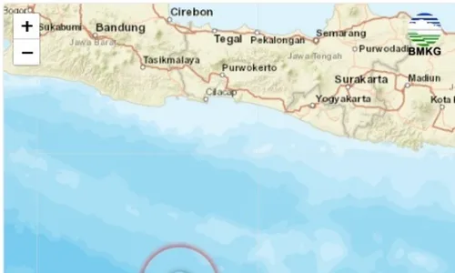 Pagi Ini, Gempa Guncang Laut Barat Daya Cilacap hingga Dua Kali