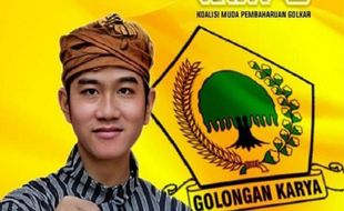 Muncul Poster Dukungan Gibran Jadi Ketum Golkar