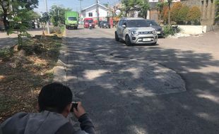 Jeglongan Sewu Viral di Jalan Puri Anjasmoro Semarang bakal Segera Dibeton