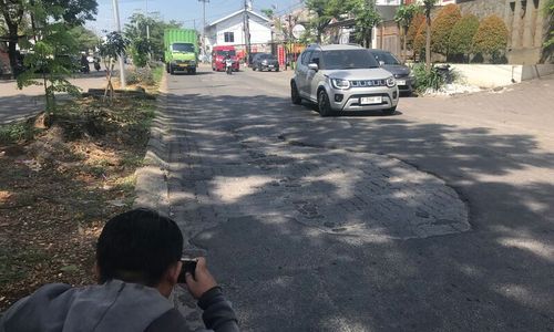 Jeglongan Sewu Viral di Jalan Puri Anjasmoro Semarang bakal Segera Dibeton