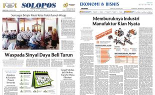 Solopos Hari Ini : Waspada Sinyal Daya Beli Turun