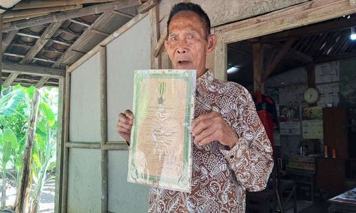 Cerita Sarno, Veteran Trikora di Gunungkidul yang Tinggal di Bekas Kandang Ayam