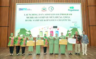 Pegadaian dan Persit KCK PCBS Kopassus Luncurkan Program Bank Sampah