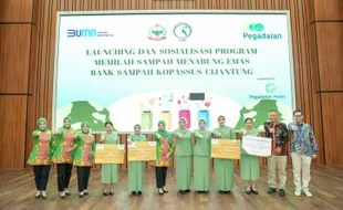 Pegadaian dan Persit KCK PCBS Kopassus Luncurkan Program Bank Sampah