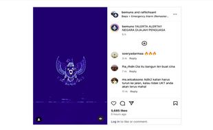 Prihatin Perilaku DPR, BEM UNS Unggah Peringatan Darurat Garuda Biru