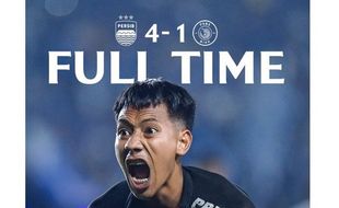 Bantai PSBS Biak 4-1, Persib Bandung Amankan 3 Poin Kandang Pertama Liga 1