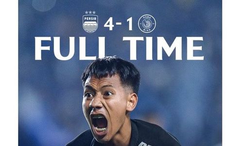 Bantai PSBS Biak 4-1, Persib Bandung Amankan 3 Poin Kandang Pertama Liga 1