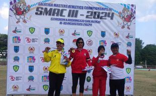 Keren! Polwan Salatiga Sabet 4 Medali dalam Masters Athletics Championship 2024