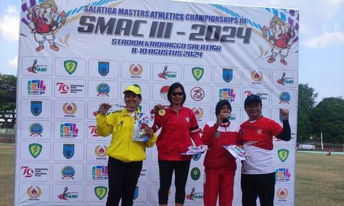 Keren! Polwan Salatiga Sabet 4 Medali dalam Masters Athletics Championship 2024