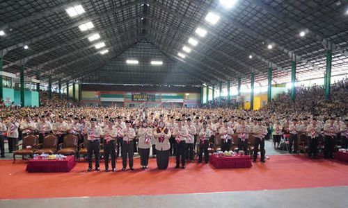 Lantik 4.705 Anggota Pramuka Garuda di Sragen Jadi Rekor Terbanyak se-Indonesia