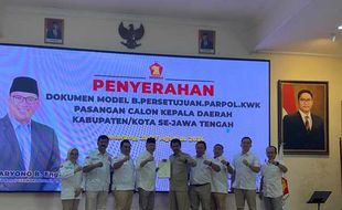 Serahkan Rekomendasi, Gerindra Mantap Dukung Setyo-Imron di Pilkada Wonogiri