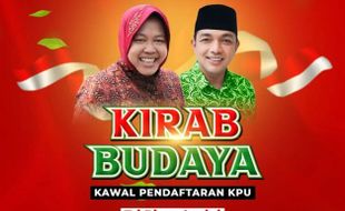 Risma-Gus Hans Daftar Pilgub Jatim 2024, Kamis Malam