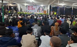 Warga Ikuti Doa Bersama agar Desa Berjo Karanganyar Aman dan Tentram