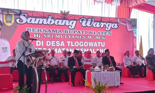 Bupati Klaten Pastikan Kawal Rencana Pembangunan SMA di Kemalang