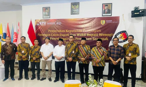 Resmi! Tarso-Teguh dan Setyo-Imron bakal Head to Head di Pilkada Wonogiri 2024