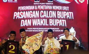 Bak Debat, Cabup Wonogiri Tarso dan Setyo Saling Lempar Gagasan seusai Dapat Nomor Urut