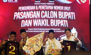 Bak Debat, Cabup Wonogiri Tarso dan Setyo Saling Lempar Gagasan seusai Dapat Nomor Urut