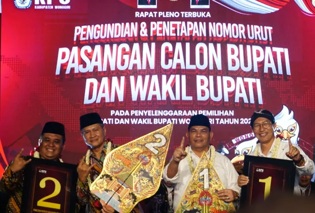 Bak Debat, Cabup Wonogiri Tarso dan Setyo Saling Lempar Gagasan seusai Dapat Nomor Urut