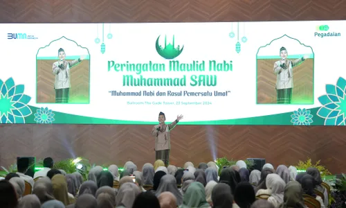 Insan Pegadaian Peringati Maulid Nabi Bersama Ustaz Maulana dan Sabyan Gambus