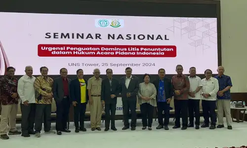 UNS-Kejagung Adakan Seminar Nasional Urgensi Penguatan Dominus Litis Penuntutan