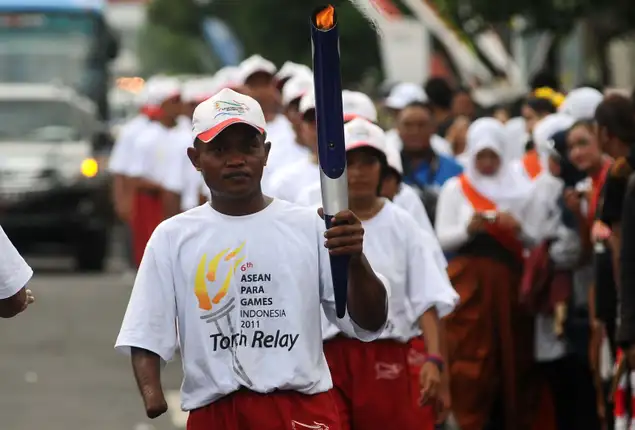 Sabtu-Minggu, Pawai Obor Peparnas dari Grobogan ke Solo Diikuti Artis Nasional