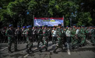 Apel Gelar Pasukan TNI-Polri Kesiapan Pengamanan Peparnas XVII di Solo