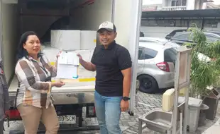 Logistik Tahap I Pilkada 2024 Tiba di Boyolali , Ada Tinta dan Cable Ties