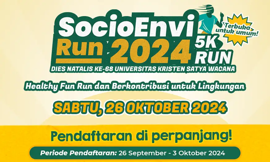 Jelang SocioEnvi Run 2024 UKSW, Lari Sehat dengan Semangat Peduli Lingkungan