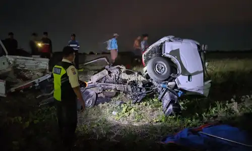 KA Gajayana Tabrak Pikap Angkut Bawang di Nganjuk, 4 Kereta Alami Keterlambatan