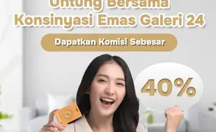 Untung Bersama Konsinyasi Emas Galeri 24, Komisi hingga 40%!