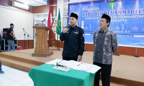 Cawali Respati Ardi Teken MoU Program Pembiasaan Berinfak dengan Lazismu Solo