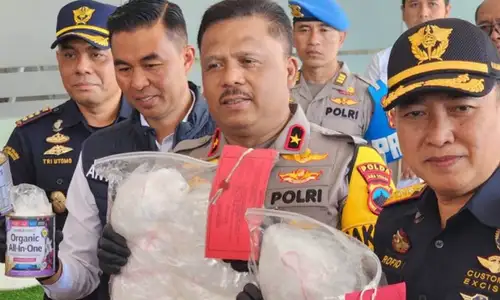 Dikirim dari Malaysia, 12 Kg Sabu-sabu Disita Polda Jateng