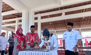 Pemdes Blanceran Klaten Bangun Pendapa di Lapangan Desa