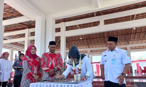 Pemdes Blanceran Klaten Bangun Pendapa di Lapangan Desa